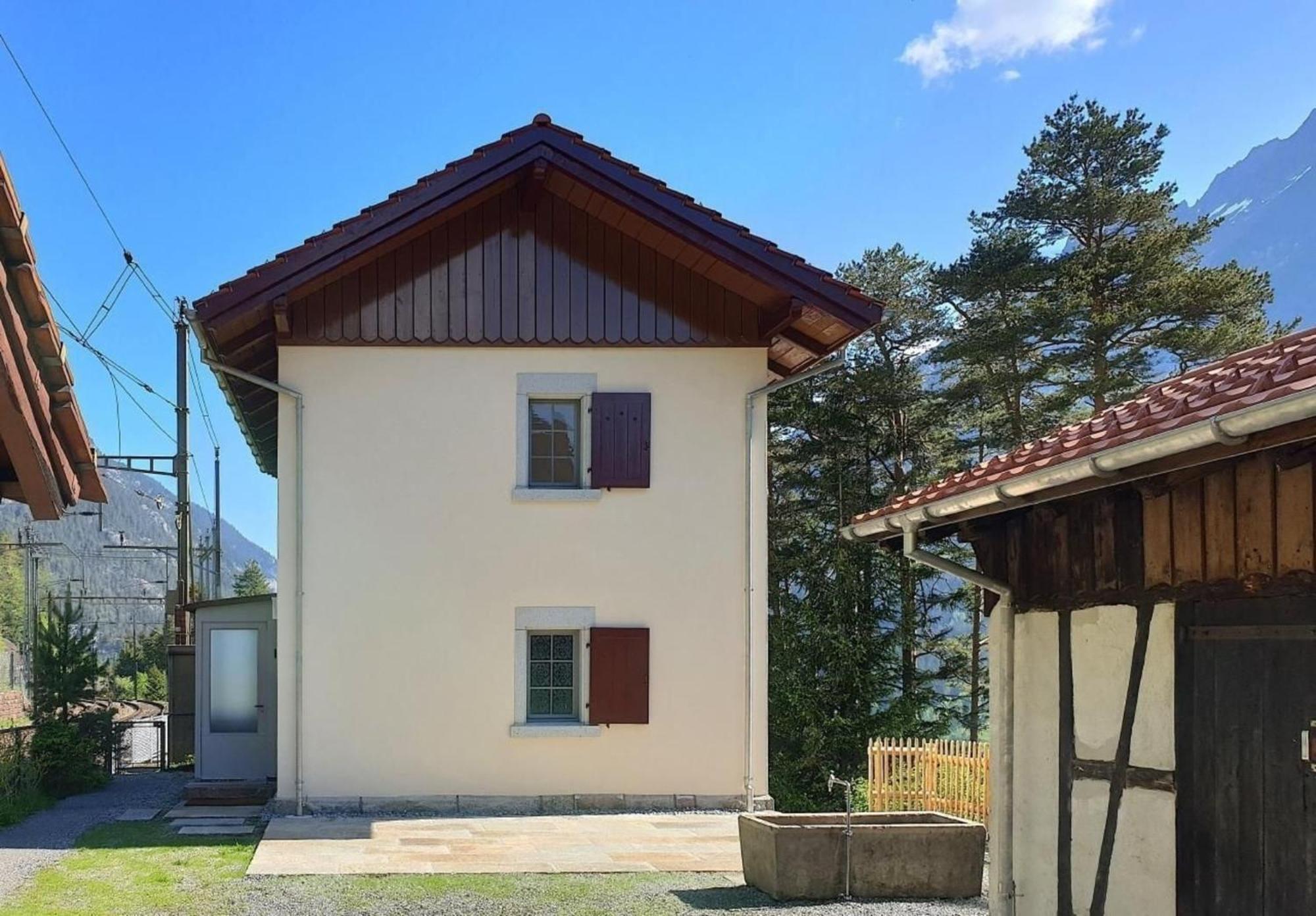 Bahnwaerterhaus Eggwald Villa Wassen Bagian luar foto